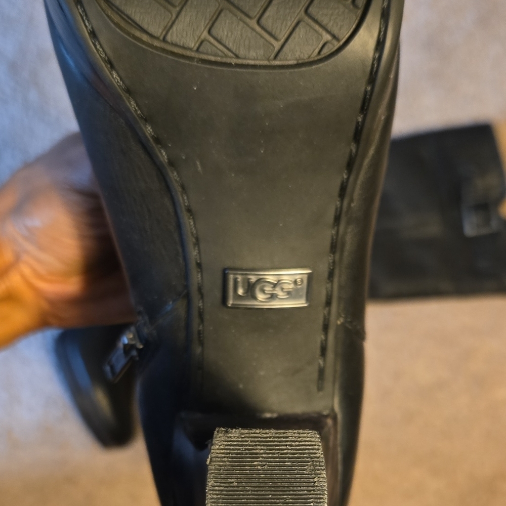 UGG Black Heeled Boots - Picture 3 of 7